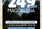 REPROGRAMARON EL ACTO POR EL 243° ANIVERSARIO DE MAGDALENA