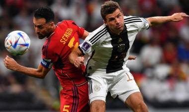 Alemania rescató un empate ante España y sigue vivo en el Mundial