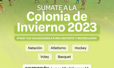 COLONIA DE INVIERNO, EN LAS VACACIONES MAGDALENENSES PARA LOS NIÑOS