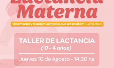 TALLER DE LACTANCIA EN LA SEMANA MUNDIAL DE LA LACTANCIA MATERNA
