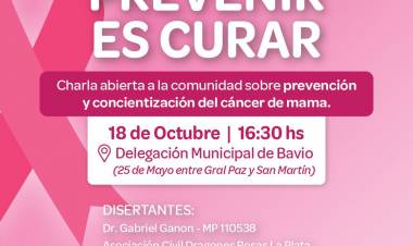 CHARLA SOBRE PREVENCIÓN Y CONCIENTIZACIÓN DEL CÁNCER DE MAMA