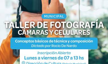 PARTICIPÁ DEL TALLER DE FOTOGRAFÍA MUNICIPAL