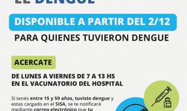 CAMPAÑA DE VACUNACION CONTRA DENGUE Y REFUEERZO CoVID