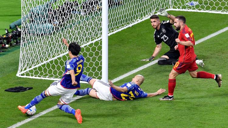 El polémico gol de Japón ante España que el VAR convalidó en el Mundial