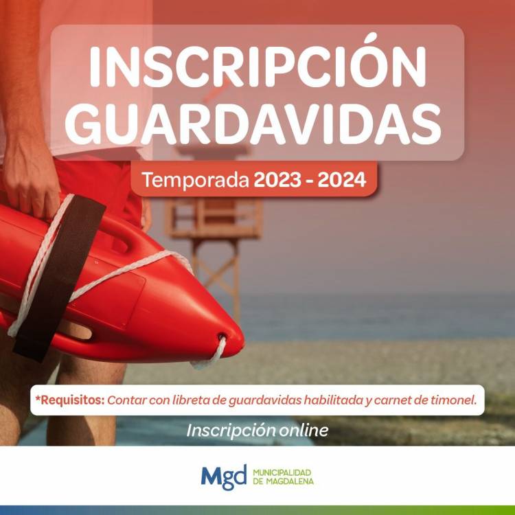 ABRIÓ LA INSCRIPCIÓN PARA GUARDAVIDAS TEMPORADA 2023-2024