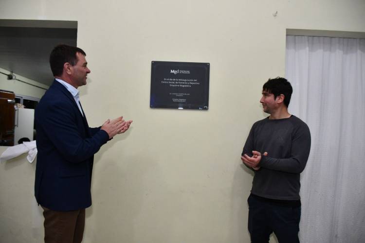 REINAUGURARON EL CLUB DE EMPALME MAGDALENA 