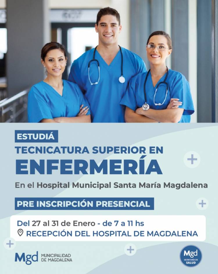 PREINSCRIBIRTE EN LA TECNICATURA EN ENFERMERÍA