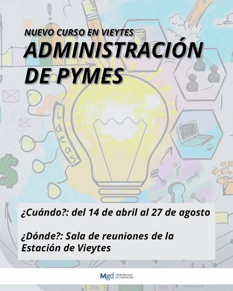 APRENDÉ A ADMINISTRAR TU NEGOCIO JUNTO AL CFP n°401