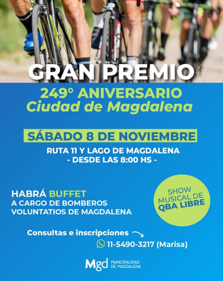 CICLISMO POR EL ANIVERSARIO DE MAGDALENA